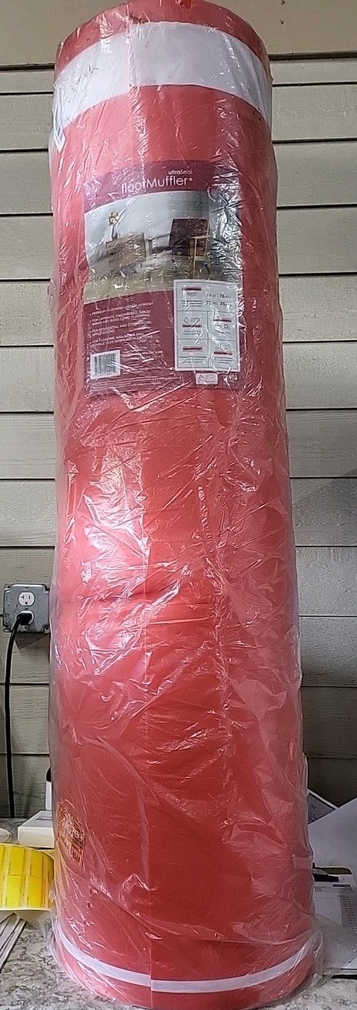 FloorMuffler Floor Underlayment 150’L x 48’W x 2 mm Cushioning Foam* 600 Sq Ft.*