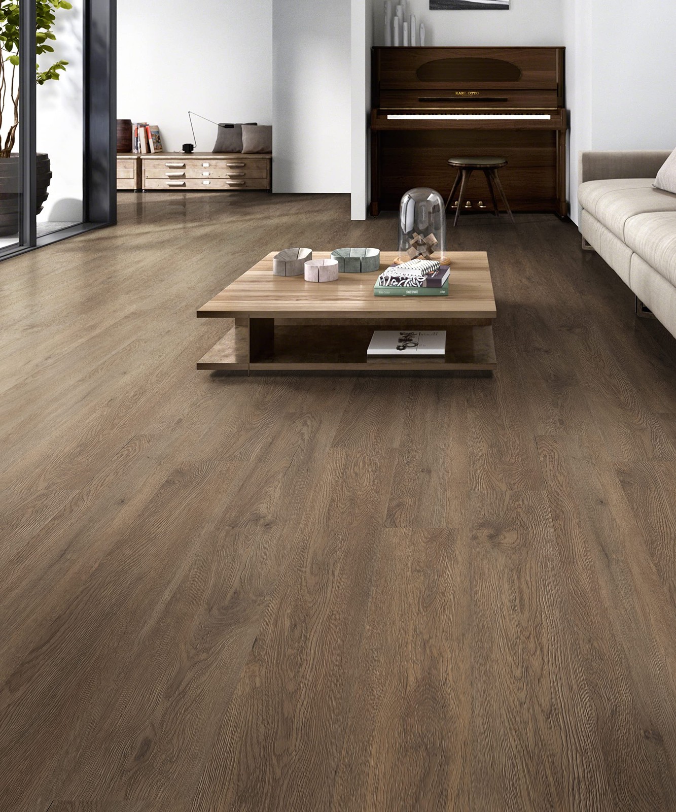 Msi Hampstead 6 In. X 48 In. Glue Down Luxury Vinyl Plank Wood Look 2Mm Thick