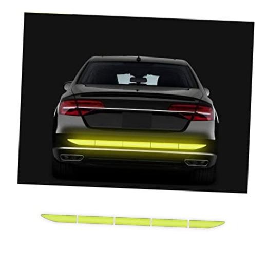Car Trunk Reflective Sticker, Strong Reflective Anti-Scratch Waterproof Yellow