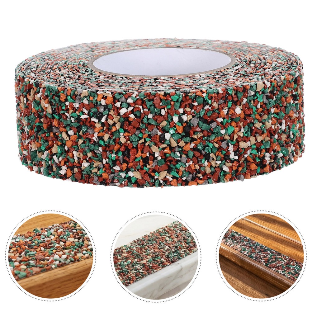4 Set Reusable Rubber Grip Tape Strips for Stairs Indoor Outdoor Durable Epdm