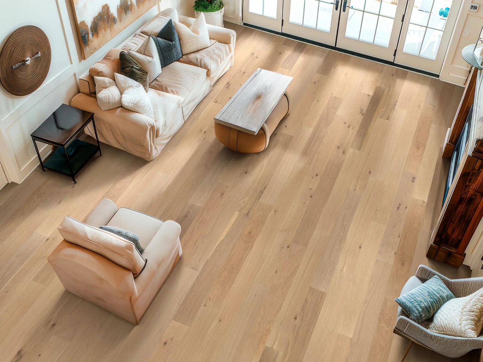 Shaw SW772 Repel 7″W Wire Brushed Engineered White Oak Hardwood – Tradition