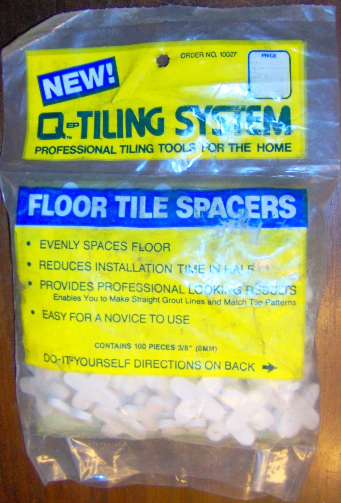 100 count TILE SPACERS 3/8″ 10 mm white fLeXiBLe PVC Cross VINTAGE QEP 10027