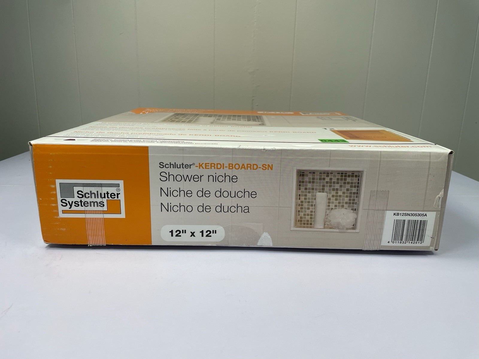 Schluter KERDI-BOARD-SN Shower Niche 12×12 Waterproof Tile Ready Open Box