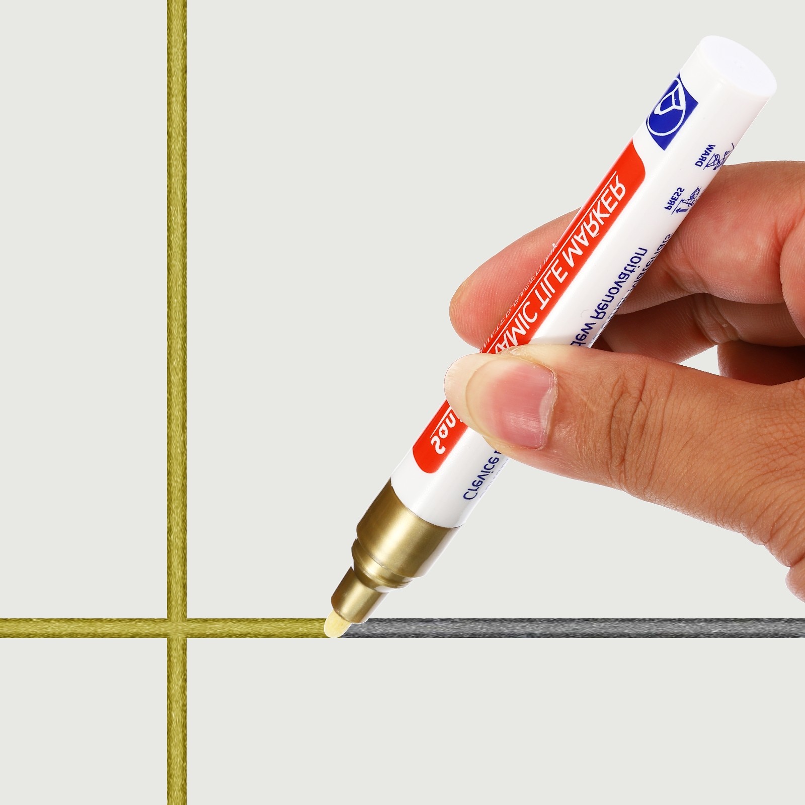 Grout Pen, 4pcs Silver Tile Marker Waterproof Grout Sealer Pen Repair Pens