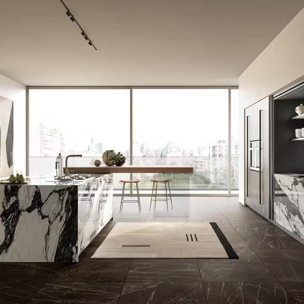 Magnifica the Thirties 30 In. X 30 In. Honed Pietra Grey Porcelain Floor Tile (1