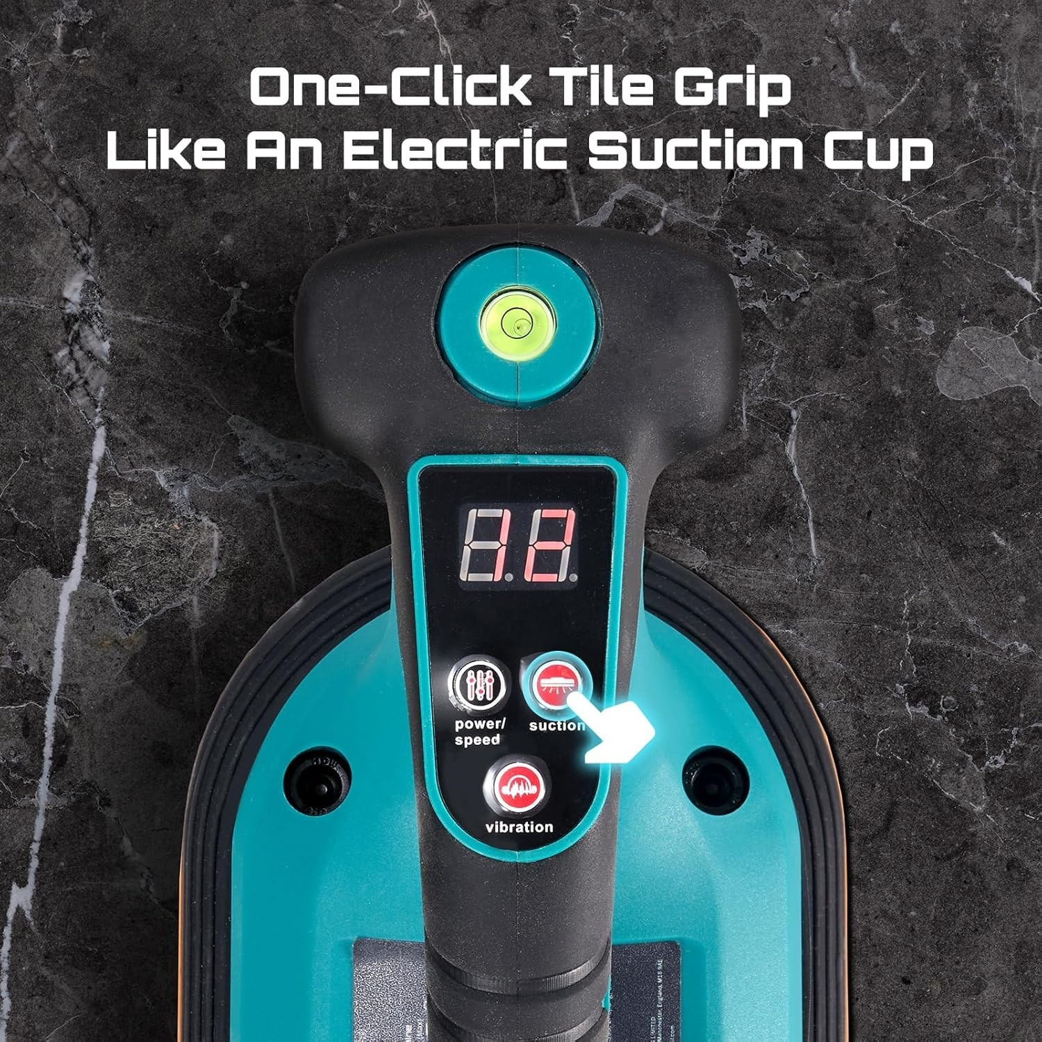 2-in-1 Tile Vibration Tool & Electric Suction Cup 285mm – 12 Speeds, 10 Hours…
