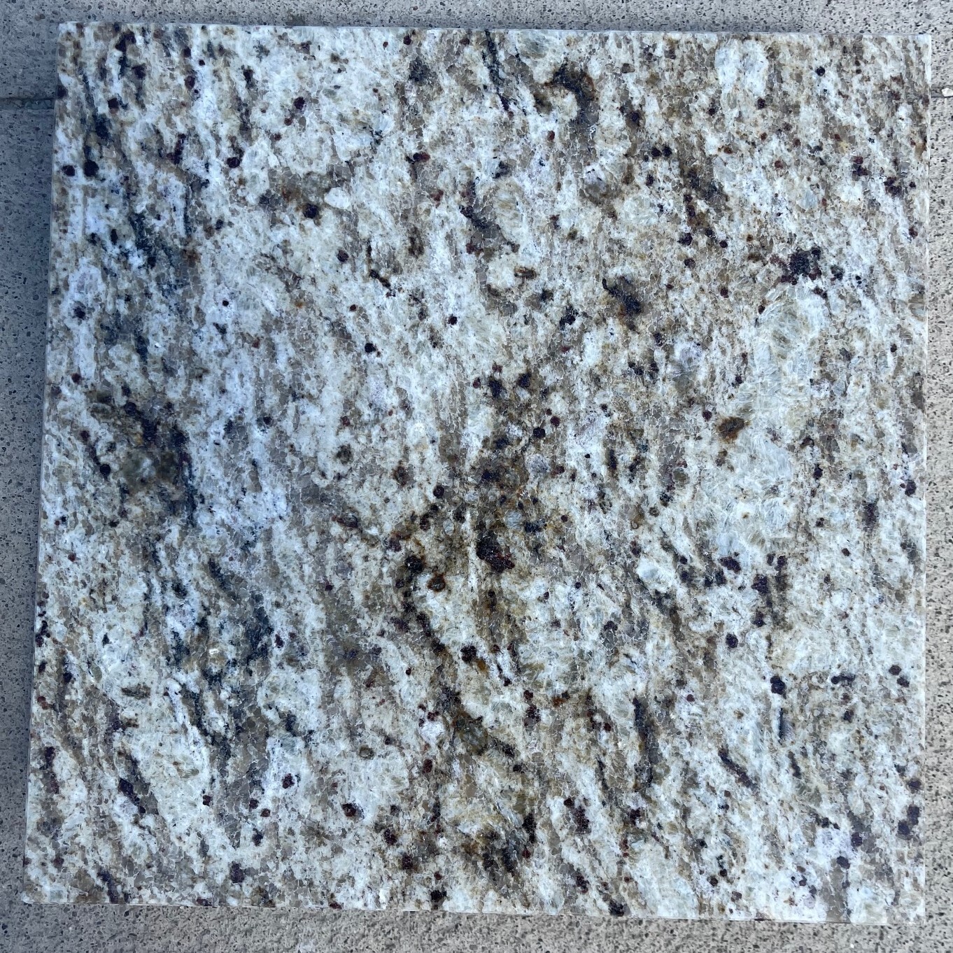 Tile Granite Natural Stone Giallo Ornametal Floor Wall About 3×3 SAMPLE TS-15B