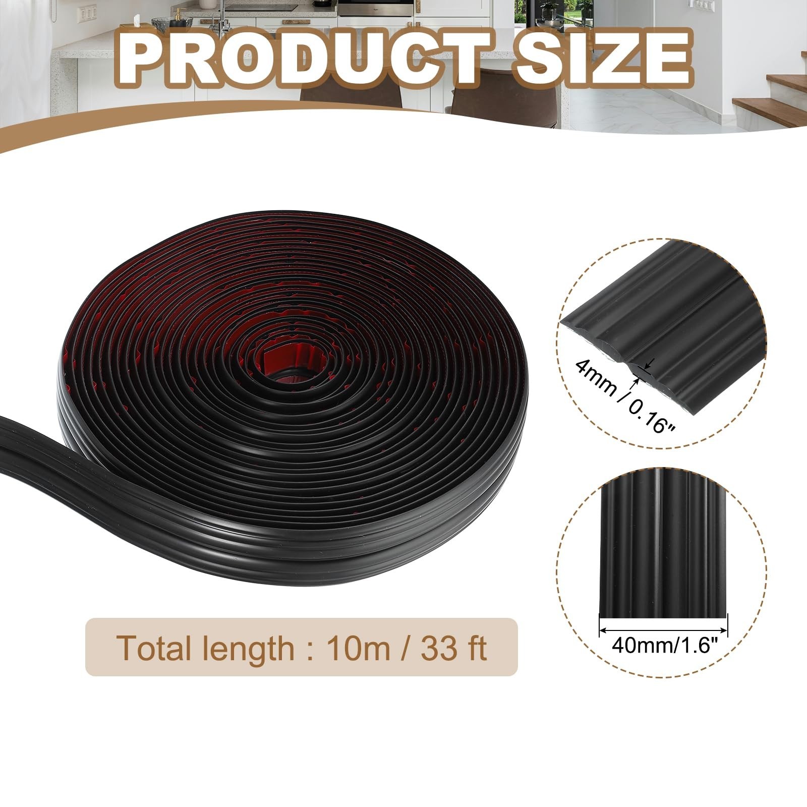 PATIKIL Wall Corner Protector 1.6 In X 33 Ft, Self Adhesive Wall Corner Guard