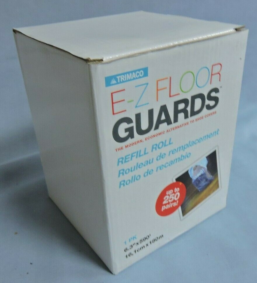 Trimaco E-Z Floor Guards #54716 Refill Film Roll Shoe Covers 250 Pairs