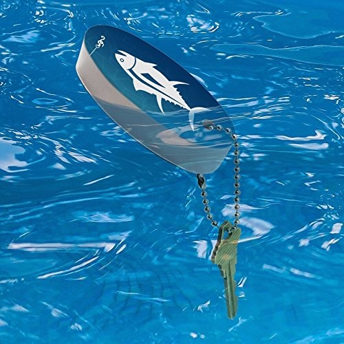 Tuna Fish Fishing Fisherman Floating Keychain Oval Foam Fishing Boat Buoy Key