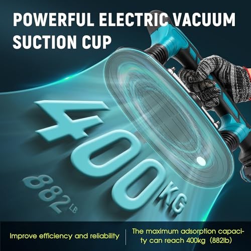 Tile Vibration Tool 283mm Suction Cup 882lbs/400kg, Handheld Tile Installation,.