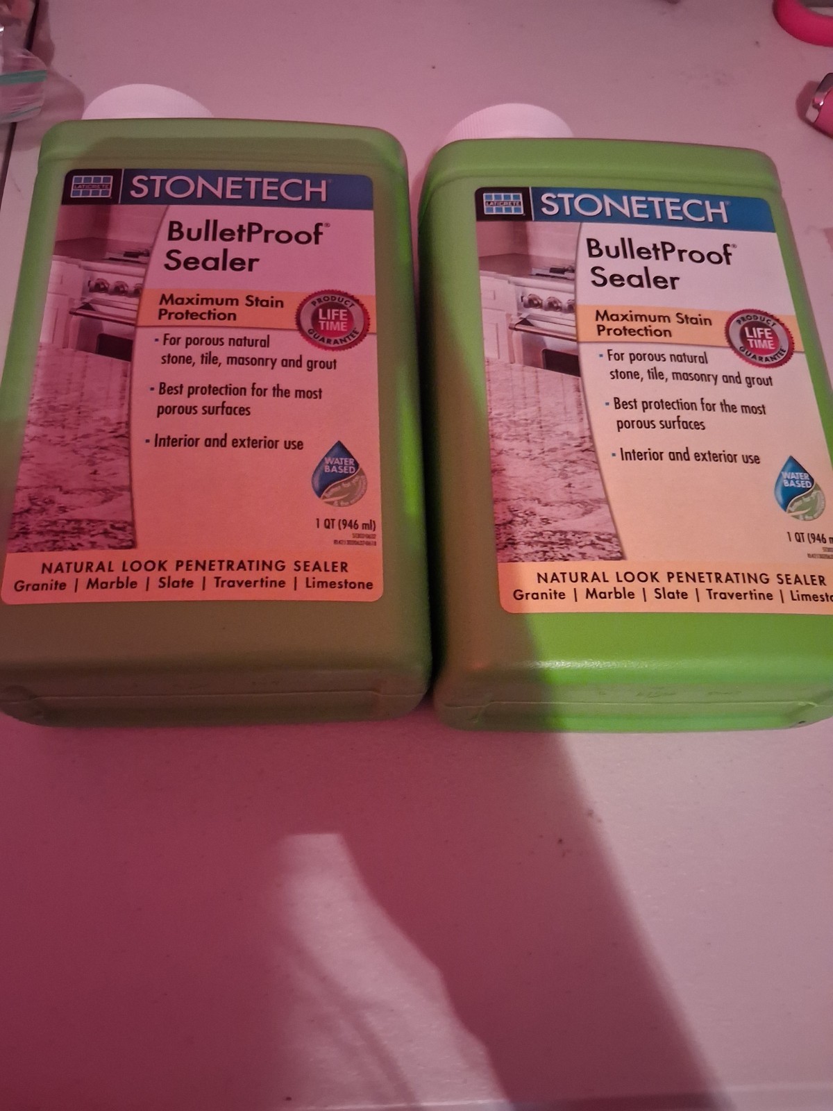 2-Pack STONETECH® BulletProof® Sealer (1 Quart Each) – Professional Natural…