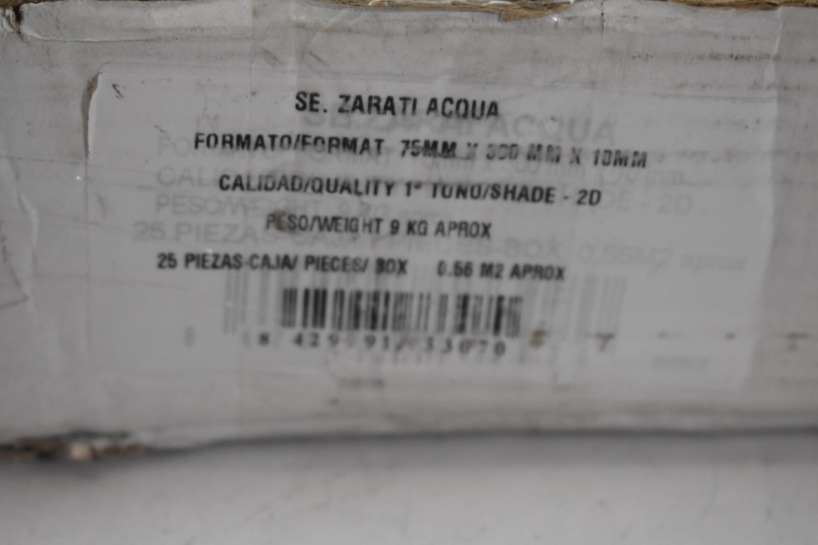 Molovo Zarati Aqua Blue 2.95″ x 11.81″ Polished Ceramic Wall Tile Lot of 25
