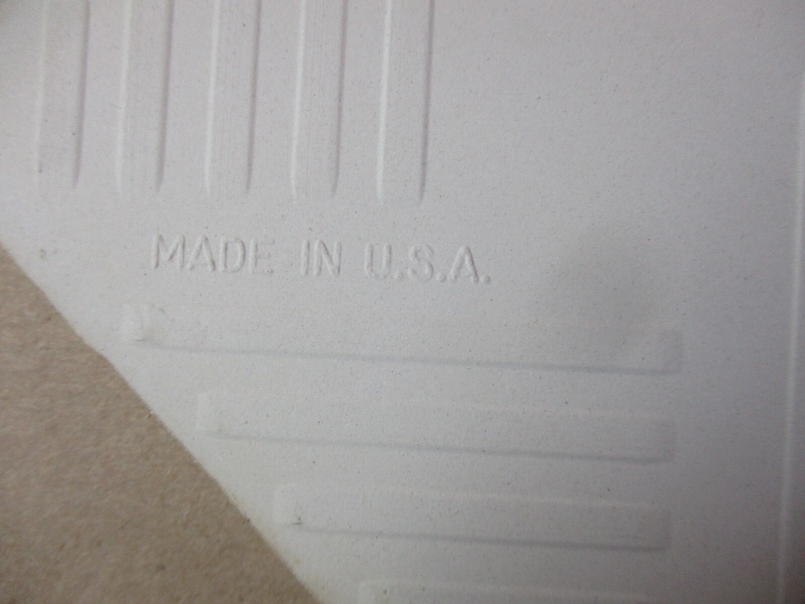 1 Wall Tile US Ceramic USA 4-1/4″ Square Satin Very Pale Eggshell Yellow Vintage