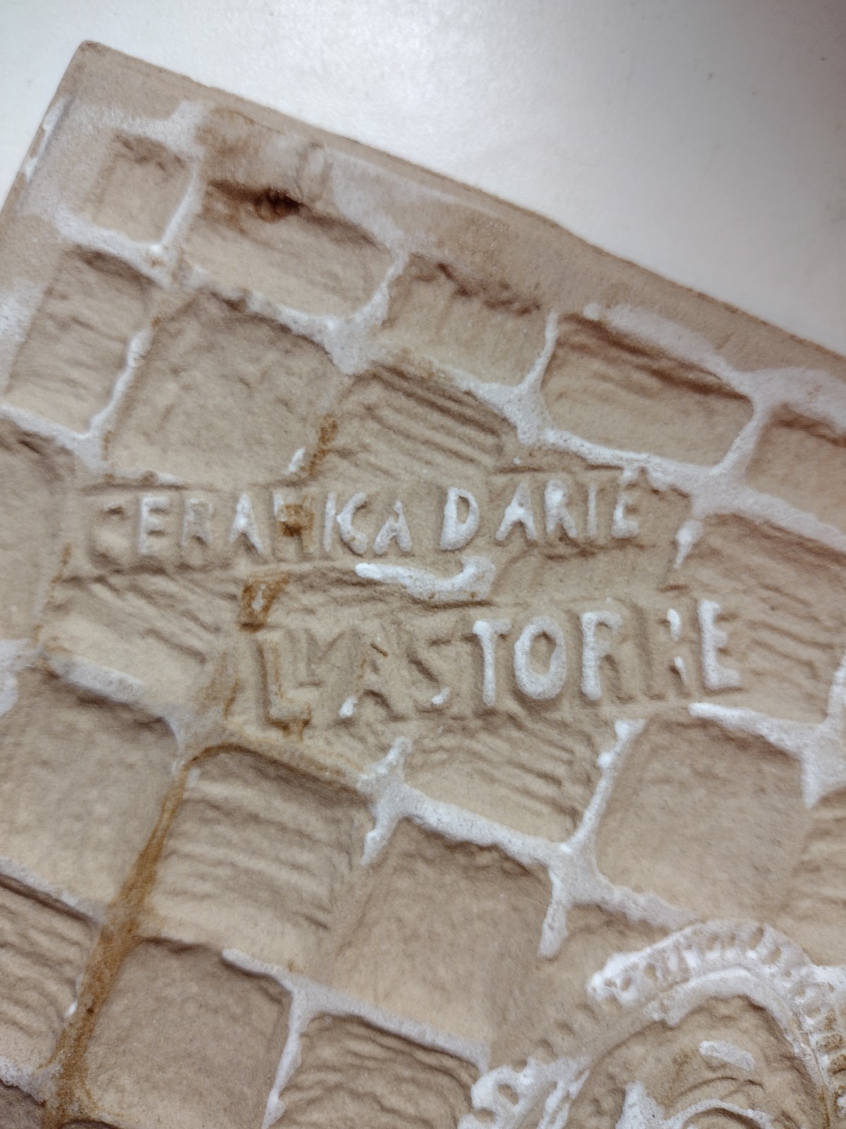 Italy Ceramica D’arte L’Astorre 5-7/8″ Made Imperfect Floor Tile Earth Color Vtg