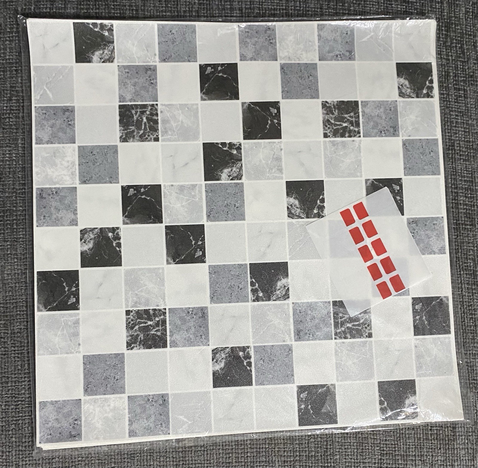 10PCs.Peel & Stick Adhesive And Floor Marble Tiles Designed,12 X 12 Inches