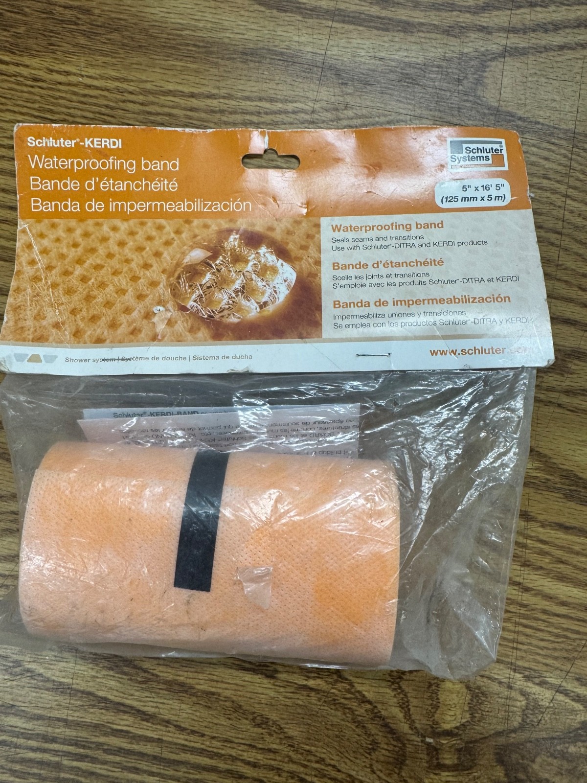 Schluter KERDI Waterproofing Band 5″ x 16’5″ (125 mm x 5 mm)