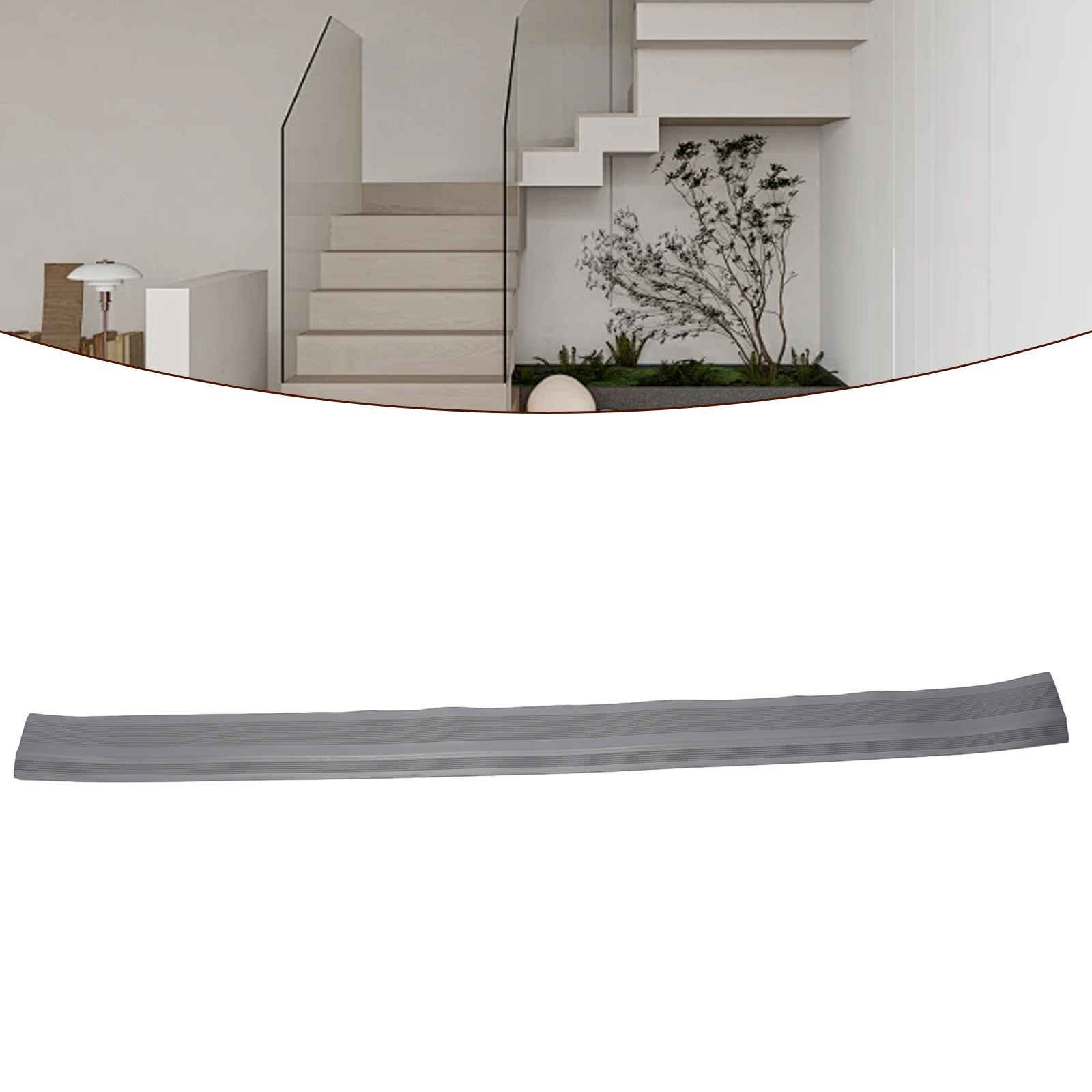 100cm Stair Case Nosing,PVC 5cmx2cm Tair Anti Slip Nosing Rubber Angle Step-Edge