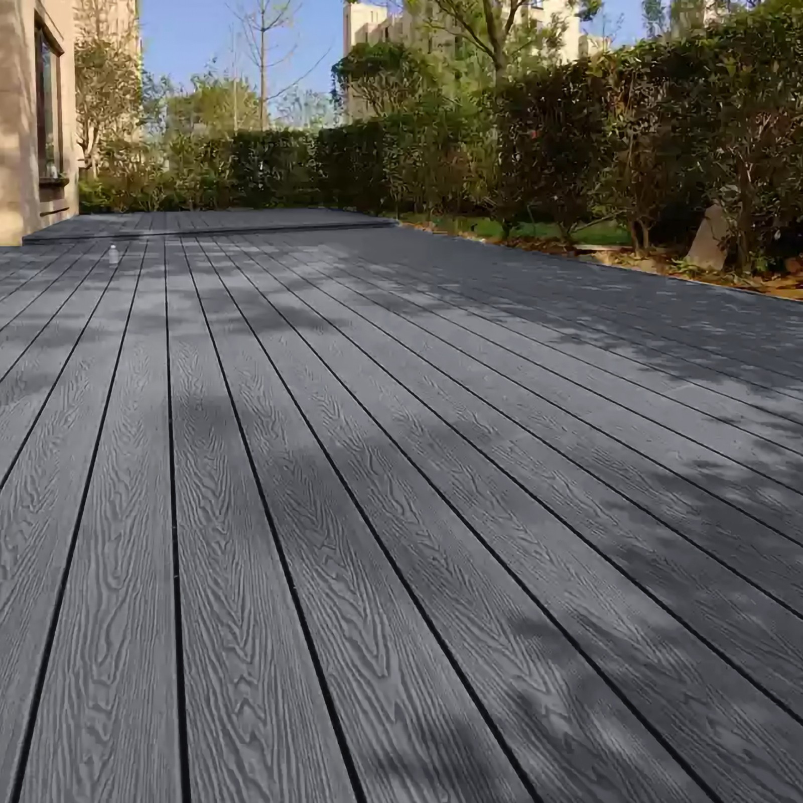 10 ft. X 5.5″ Wood-Plastic Composite (WPC) Flooring, Waterproof Outdoor Flooring