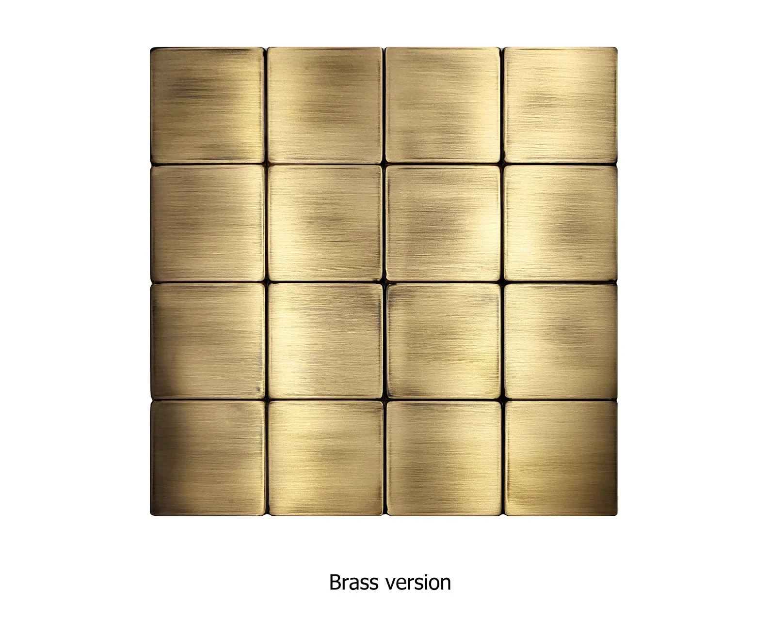 16-Piece Handmade Metal Tile Set – Wall Art for Kitchen- Fireplace – Accent Wall