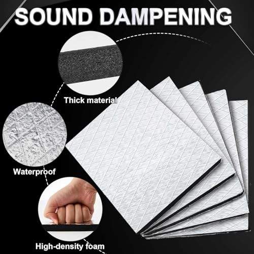 512mil 11.25 Sq ft 13 mm Thickened Cars Sound 9 x 12 Inch,11.25 Sq ft 15