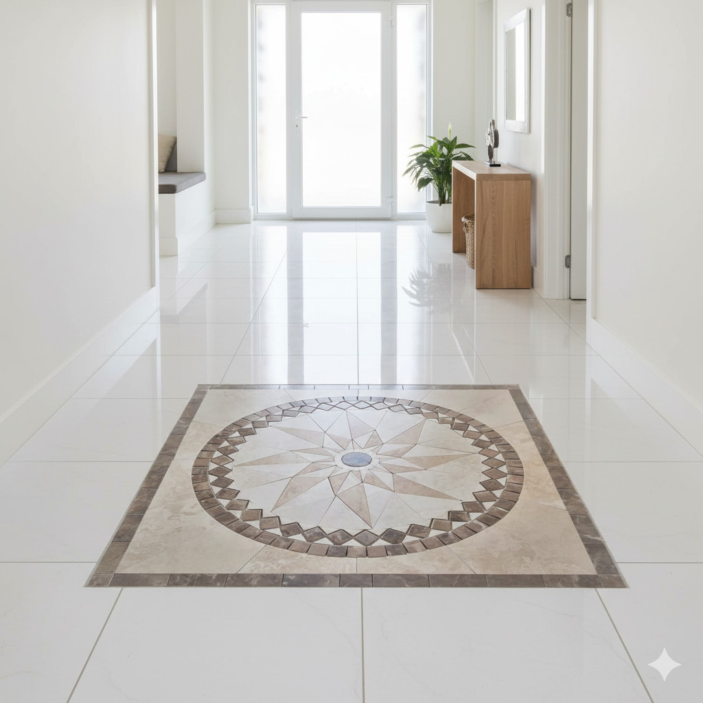 Marble Floor Tile Medallion