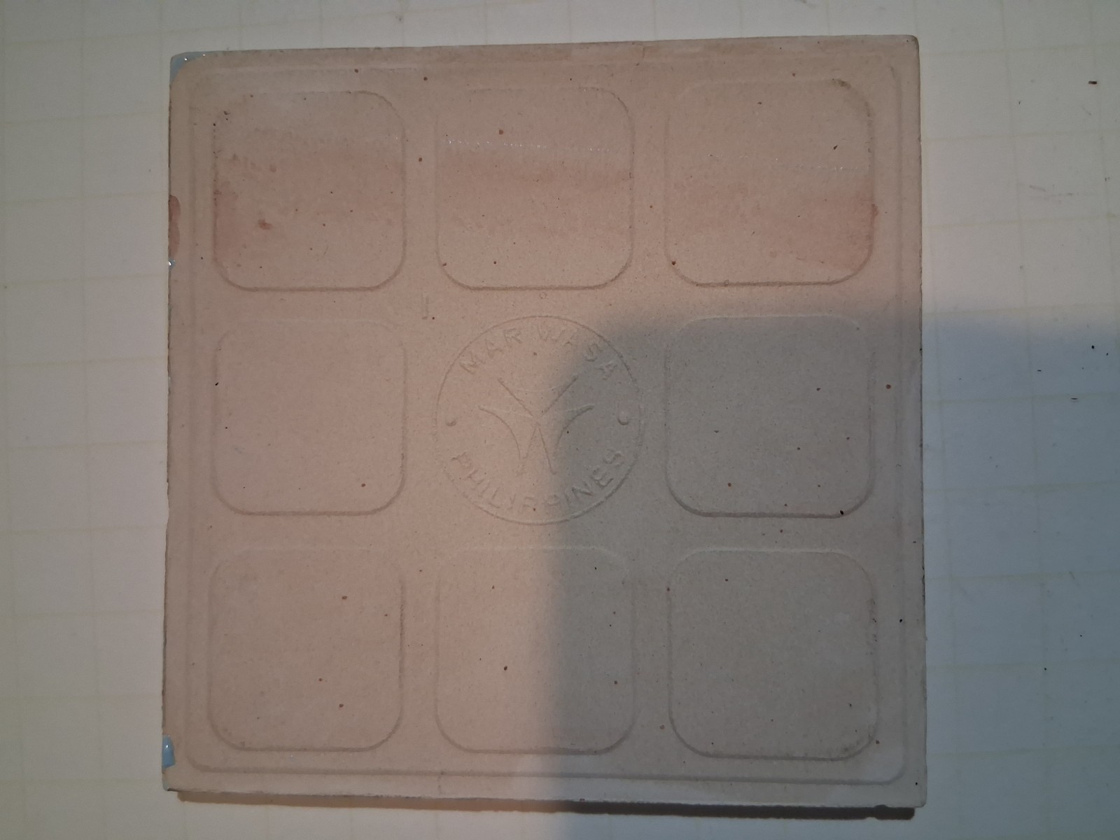 Vintage Mariwasa 4 1/4″S MCM Robin’s Egg Light Blue Ceramic Tile Bullnose