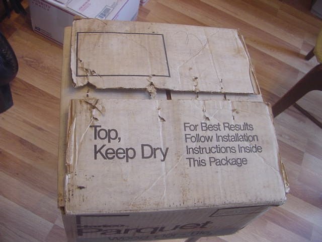VINTAGE 60s-70s HONEY OAK PARQUET WOOD FLOORING FULL CASE 25 SQ.FT. 12” x 12″