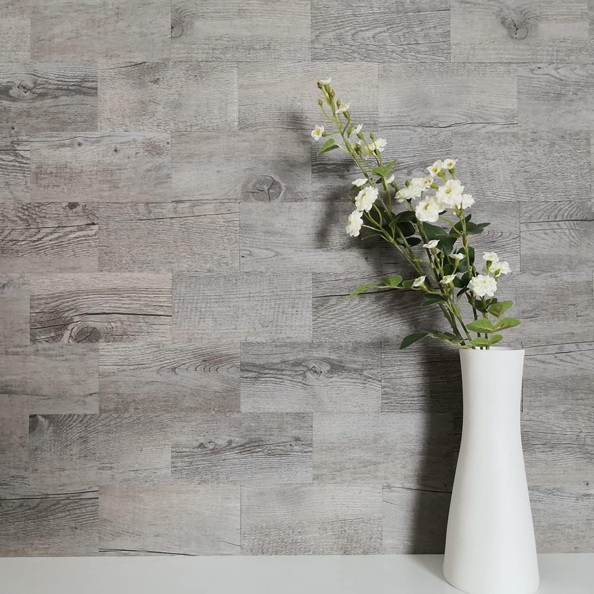 100-Piece Peel and Stick Dover Gray Backsplash Tiles for Elegant Interiors