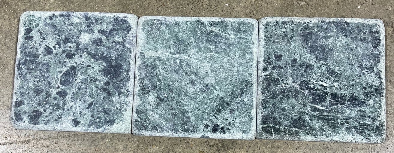 Tile Verde Forest Green Remodel Natural Stone About 4×4 10 Tiles