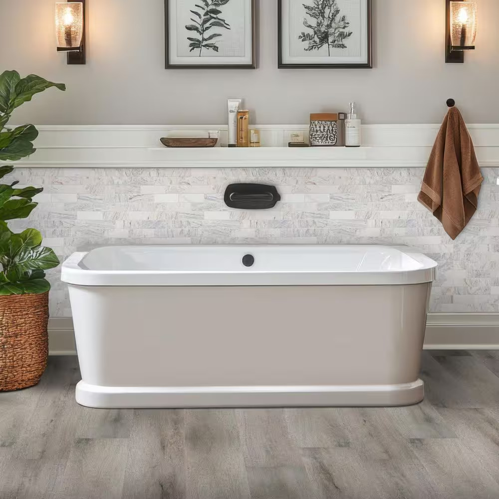 Capri Blue Subway 12 In. X 12 In. X 0.38 In. Honed Marble Mesh-Mounted Mosaic Fl