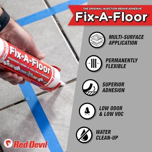 Loose Tile Repair Adhesive for Porcelain, Ceramic, Marble & Wood Floors – 1 Gall