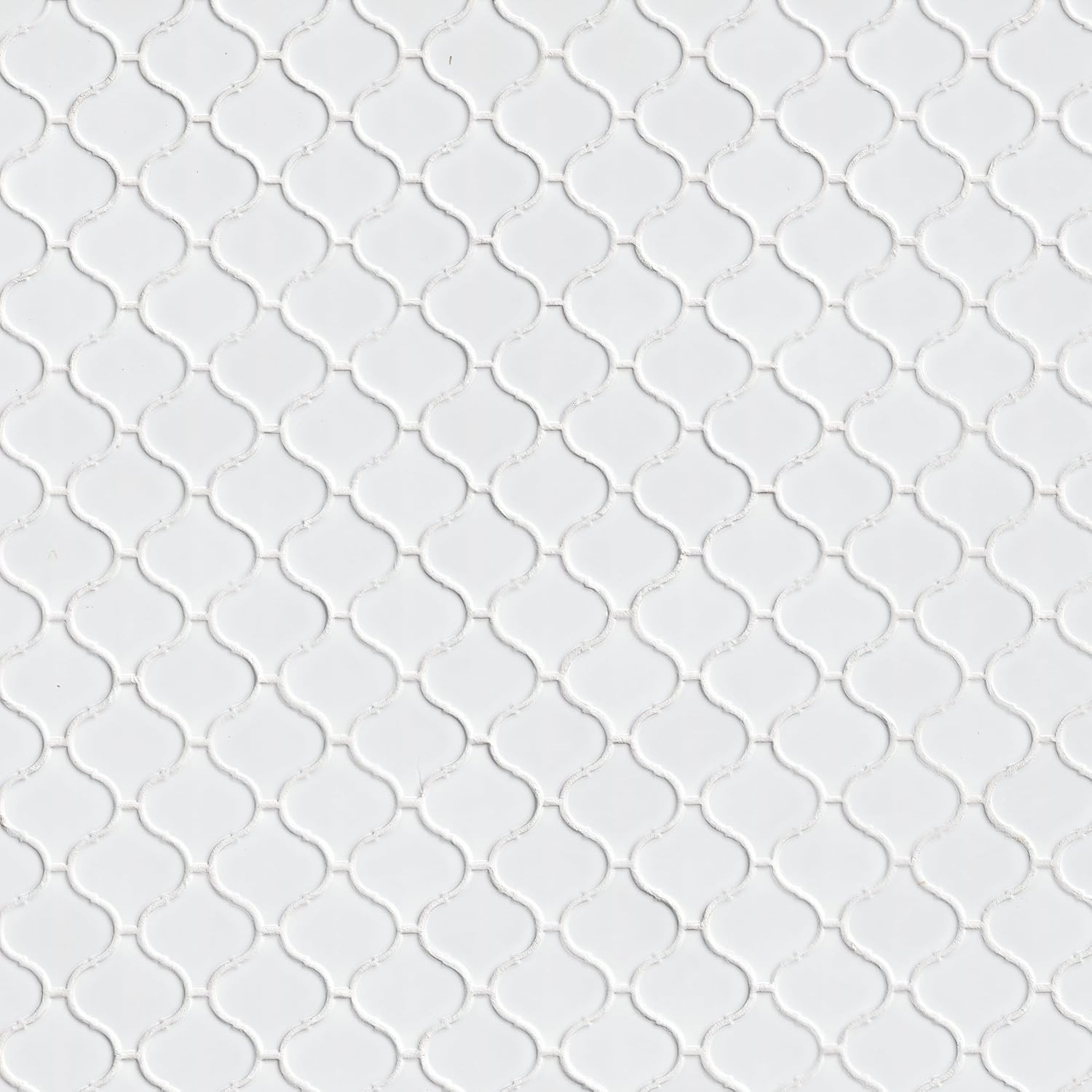 Retro Bianco Arabesque 12×12 Glazed Porcelain Mosaic Tile for Stylish Spaces