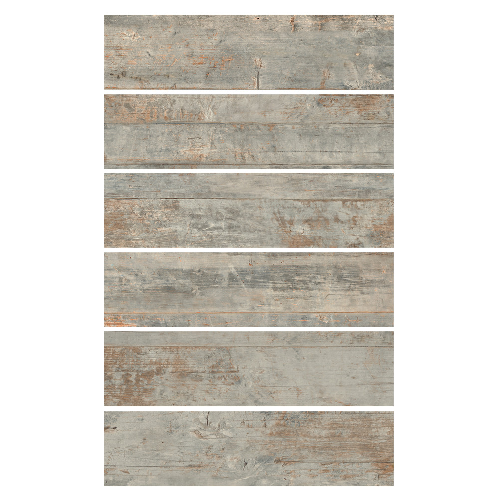 6×24 Country Ocean Porcelain Plank Wood-Look Field Tile Floor (Sold by piece)