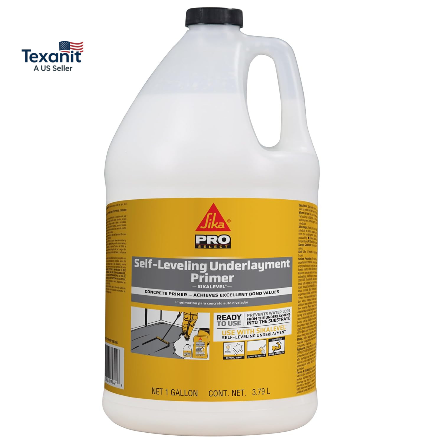 level Self-Leveling Underlayment Primer – 1 Gallon White, Ready to Use, No Dilut