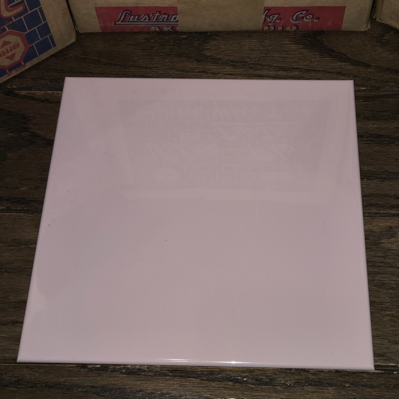 MCM Plastic Wall Tiles Light Pink 50 Square Feet 100-8.5×8.5″ Lustro Vitro-Plas