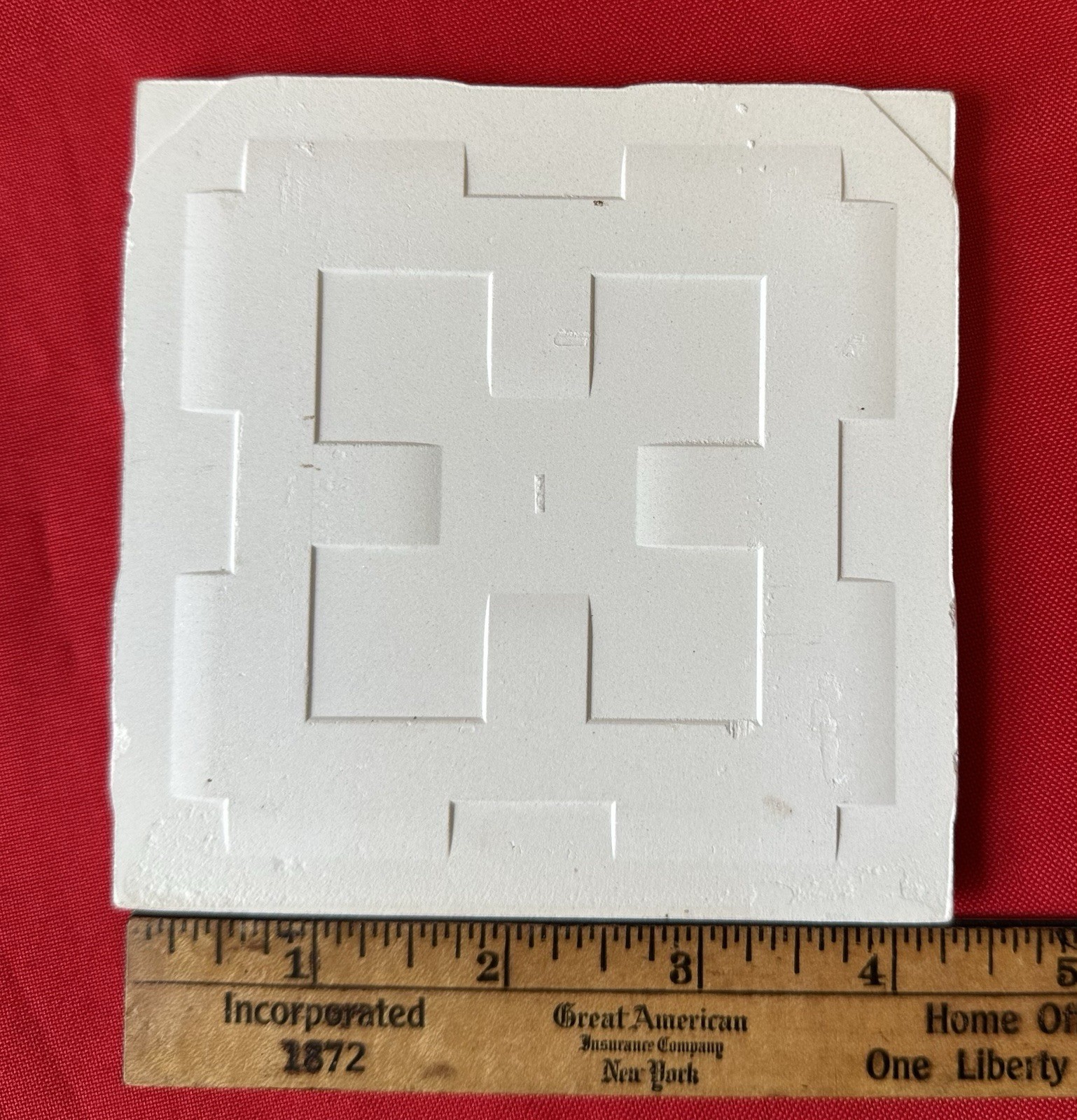 1 pc. Clair-De-Lume: 4-1/4″ Glossy Bullnose Ceramic Tile, Oxford + Robertson Co.