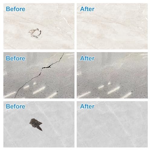 Premium Marble Granite Quartz Repair Kit for Chips, Cracks, Holes & Scratches