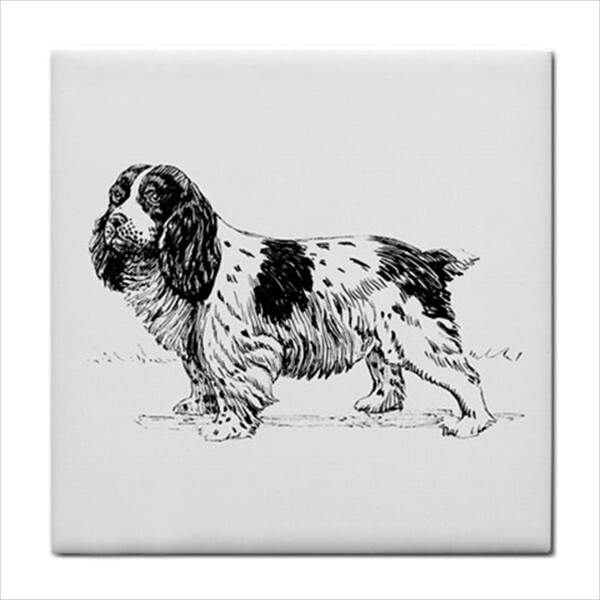Dogs Ceramic Tile Set Of 16 Backsplash 4.25″ Tiles Home Decor Dog Breed Art
