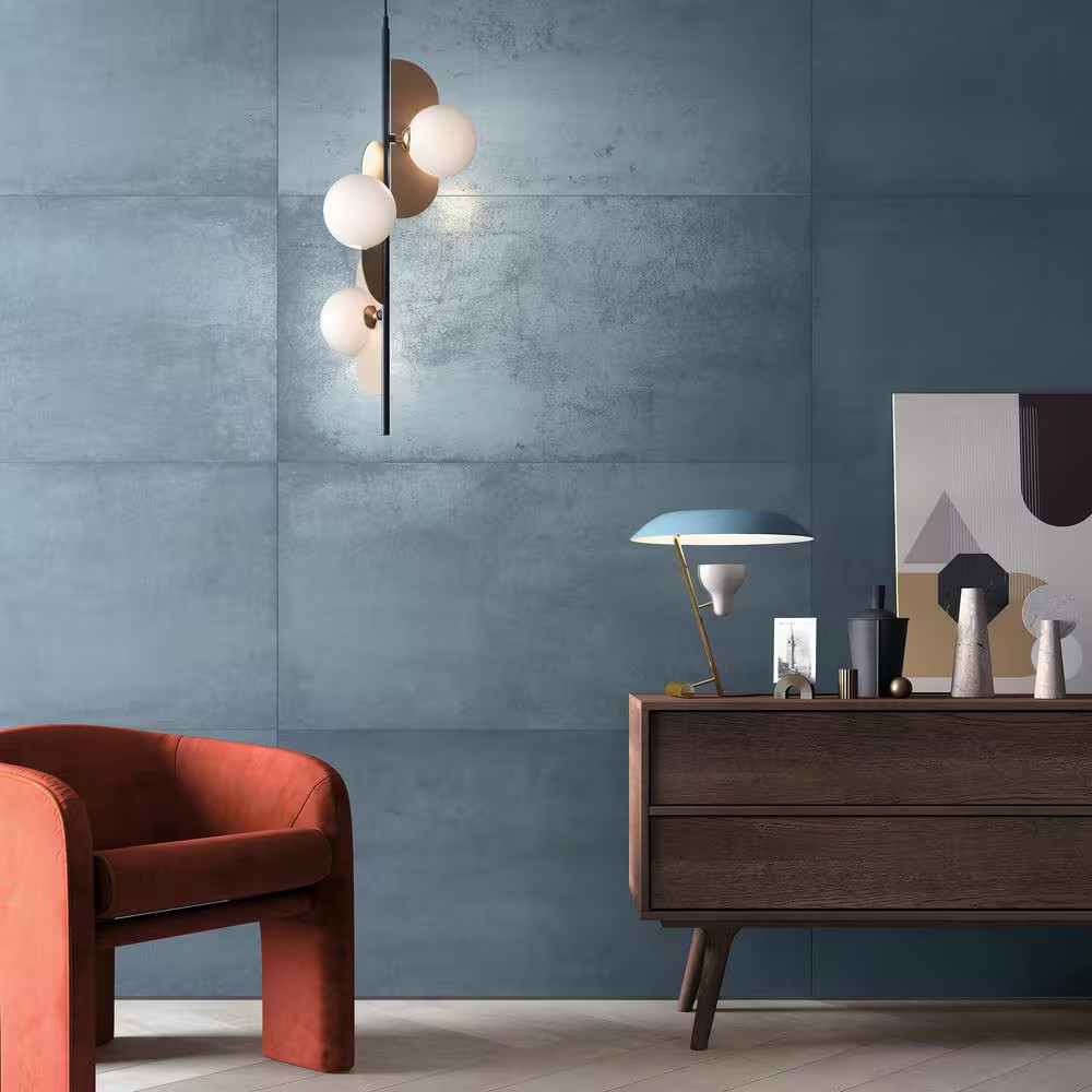 Forge Indigo 24 In. X 12 In. Matte Porcelain Floor and Wall Tile (7 Pieces, 13.5