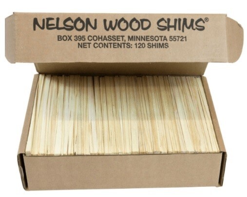 Nelson Wood Shims 8″, 120 Shims