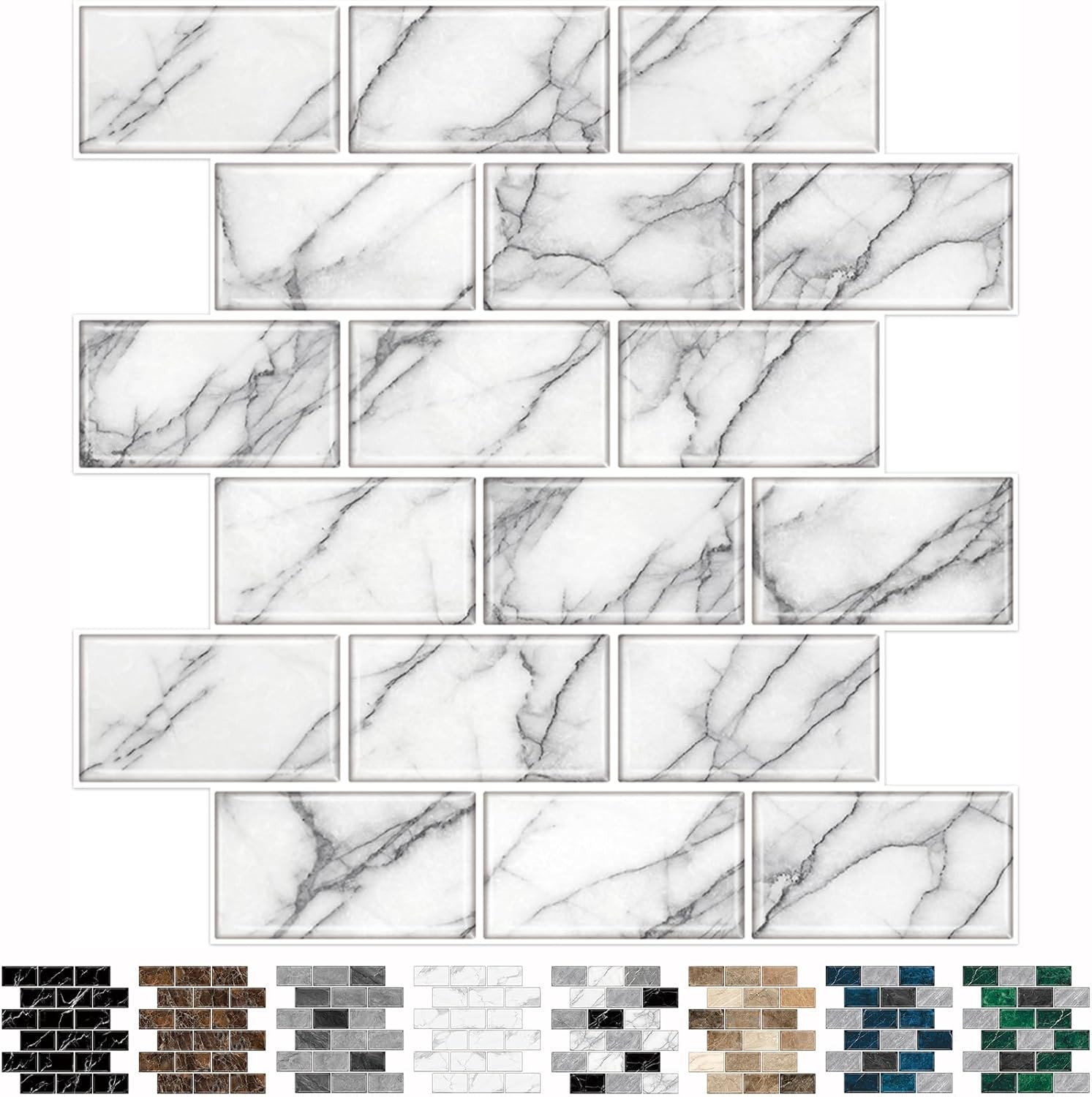 10-Sheet Backsplash Tile for Kitchen Peel and Stick,12″X12″ Self