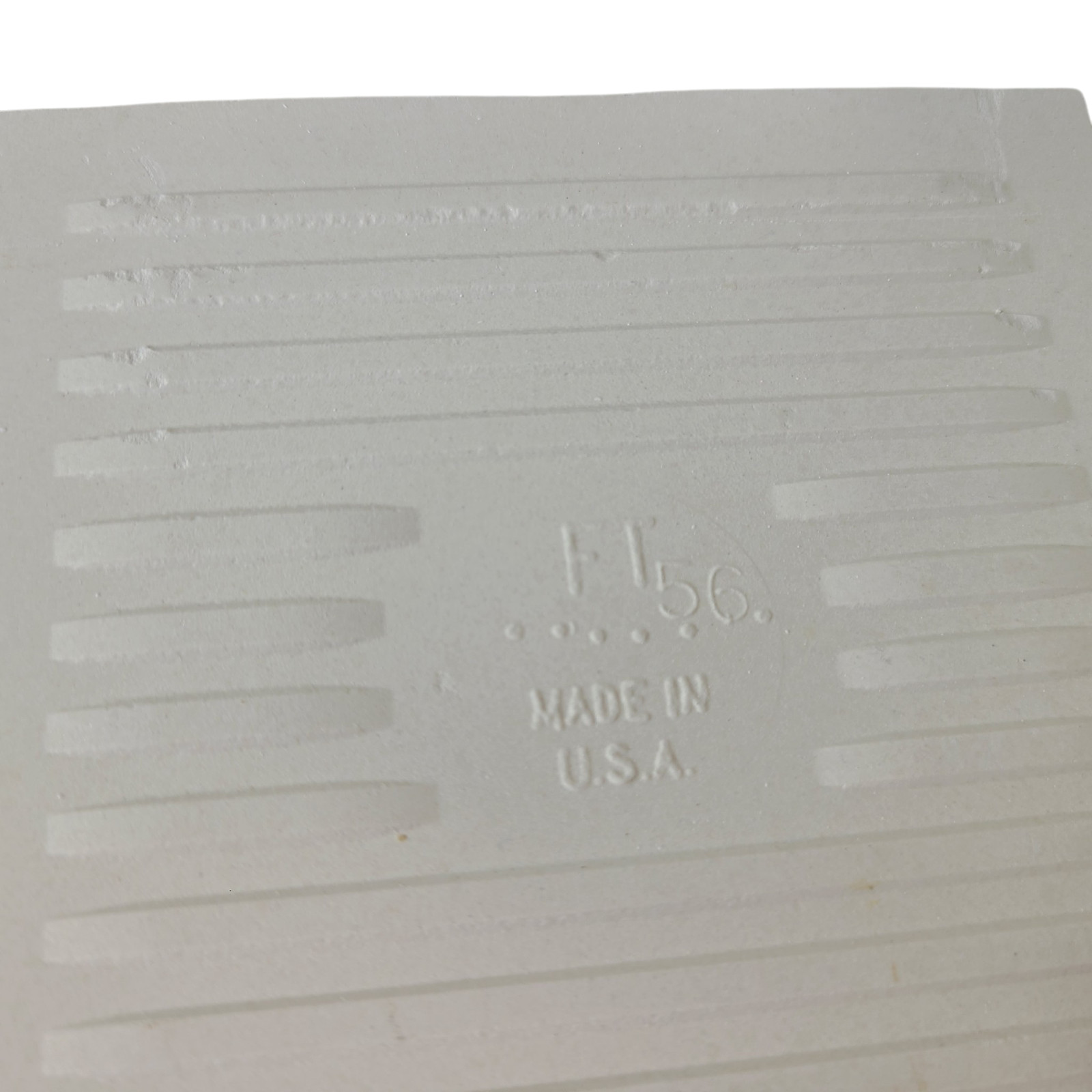 White Ceramic Florida Tile 4 3/8 in FT Subway Square Potters Touch Undulated