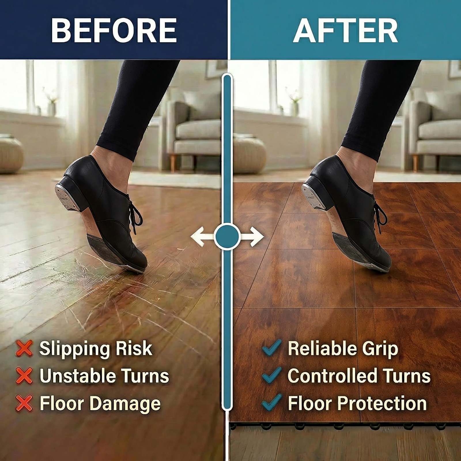 Incstores Versastep By Flooringinc 12 X 12 Inch Interlocking Dance Floor Tiles