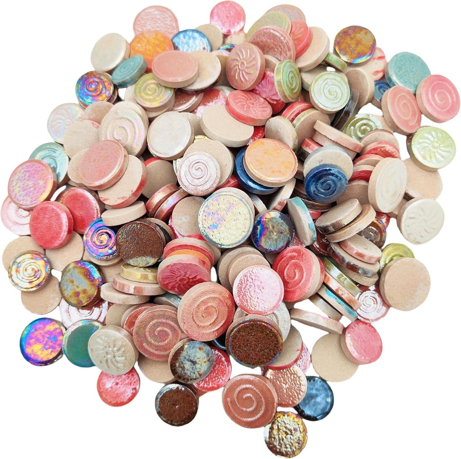 500g/1.1lb Random Color Irregular Ceramics Mosaic Tiles,DIY Making Creative C…