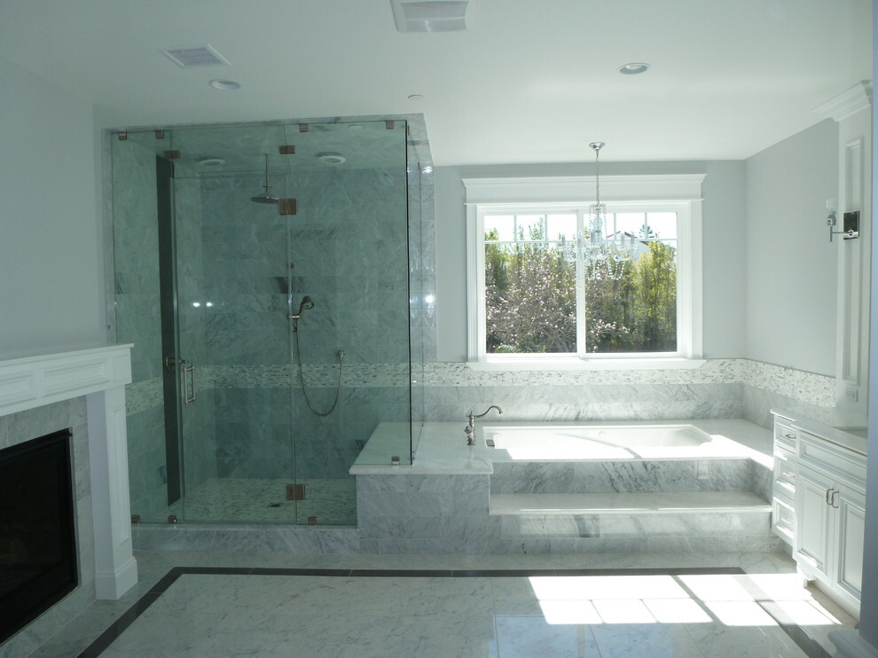 C45P 18×18 Carrara Venato Bianco Carrera White Marble Floor Tile Polished