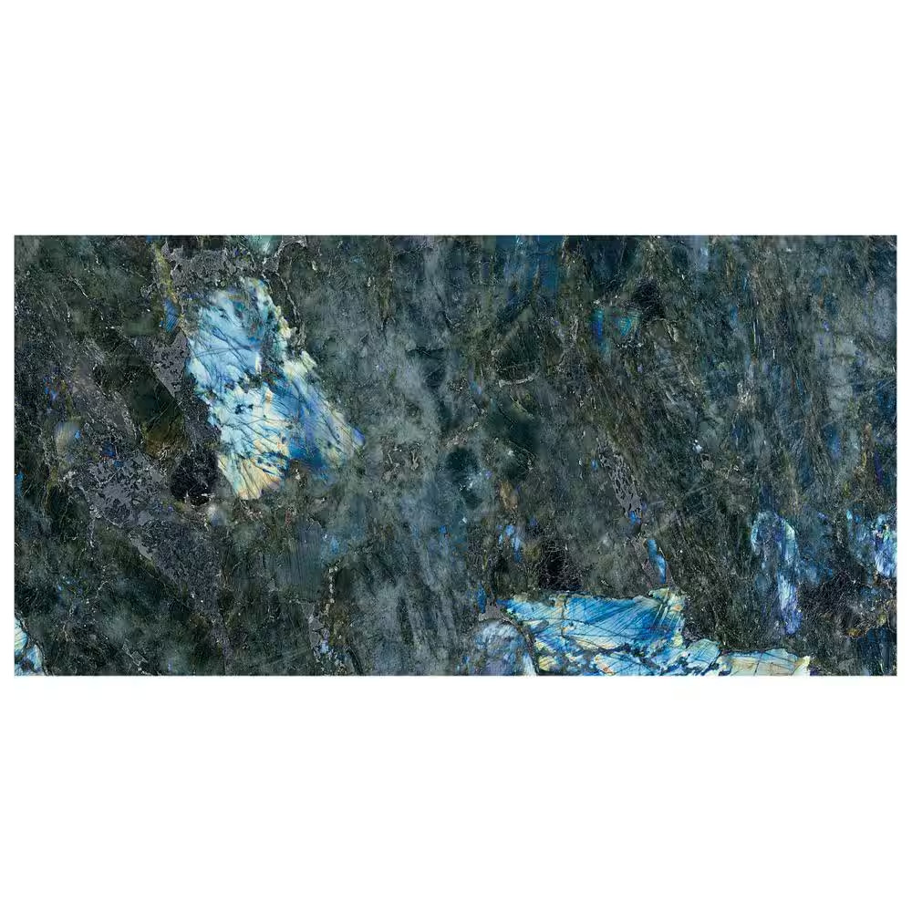 Jume Onyx Labrodorite Blue 24 In. X 48 In. Polished Porcelain Floor and Wall Til