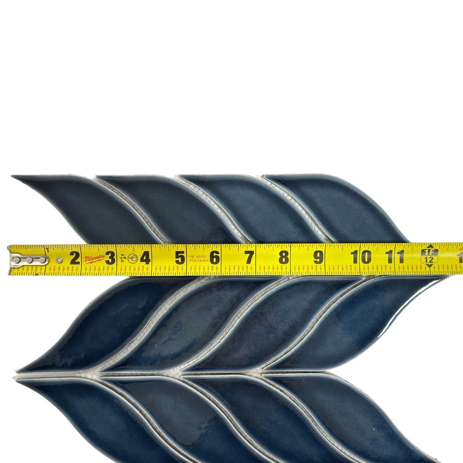 SOCI SSE-888 Winspear Navy Glossy Cambria Wall Tile Backsplash 10 Pack 11.5×12.5