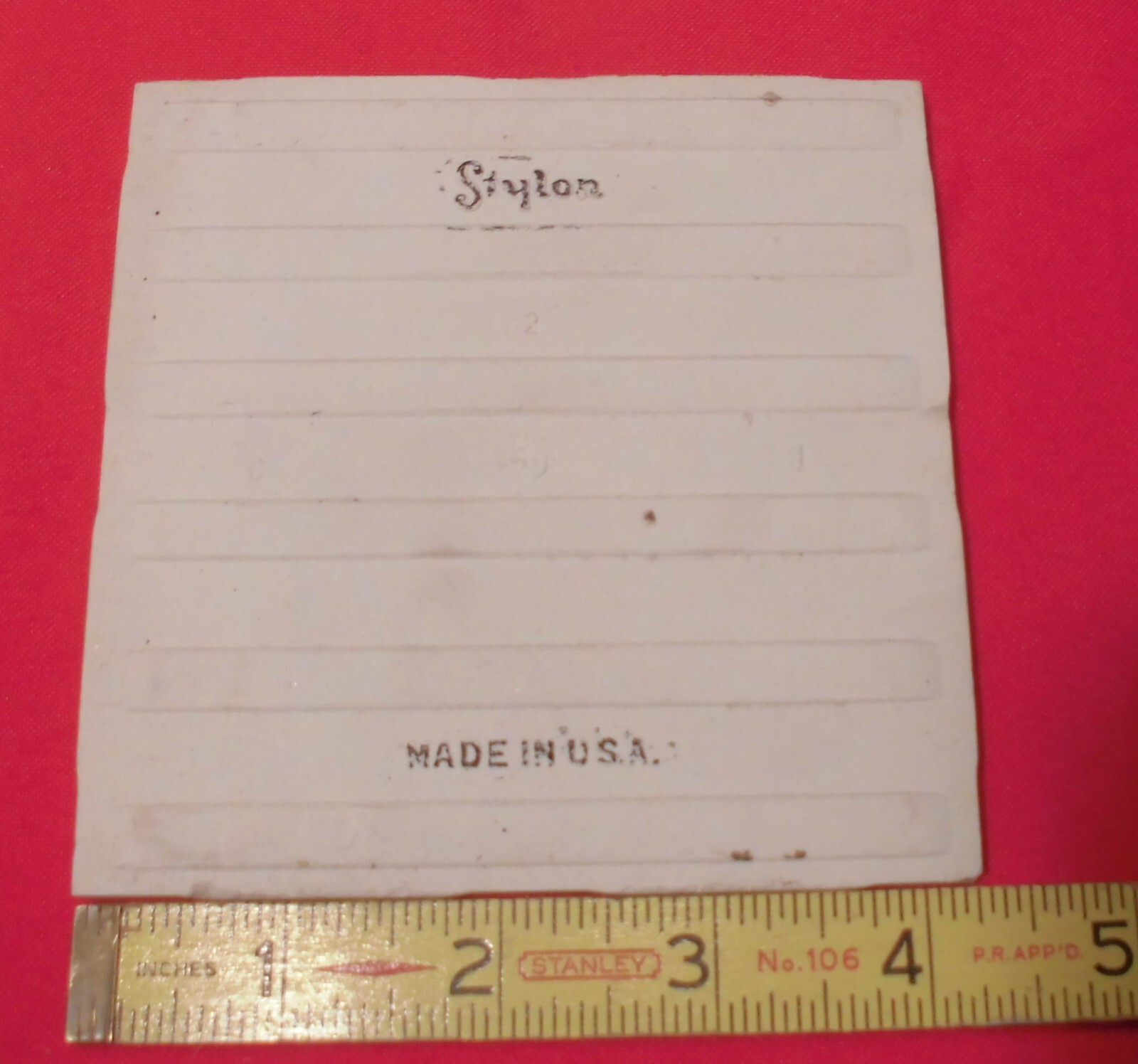 1 pc. Dark Gloss Black: 4-1/4″ Ceramic Tile by Stylon Co. Made in 1950’s -60’s