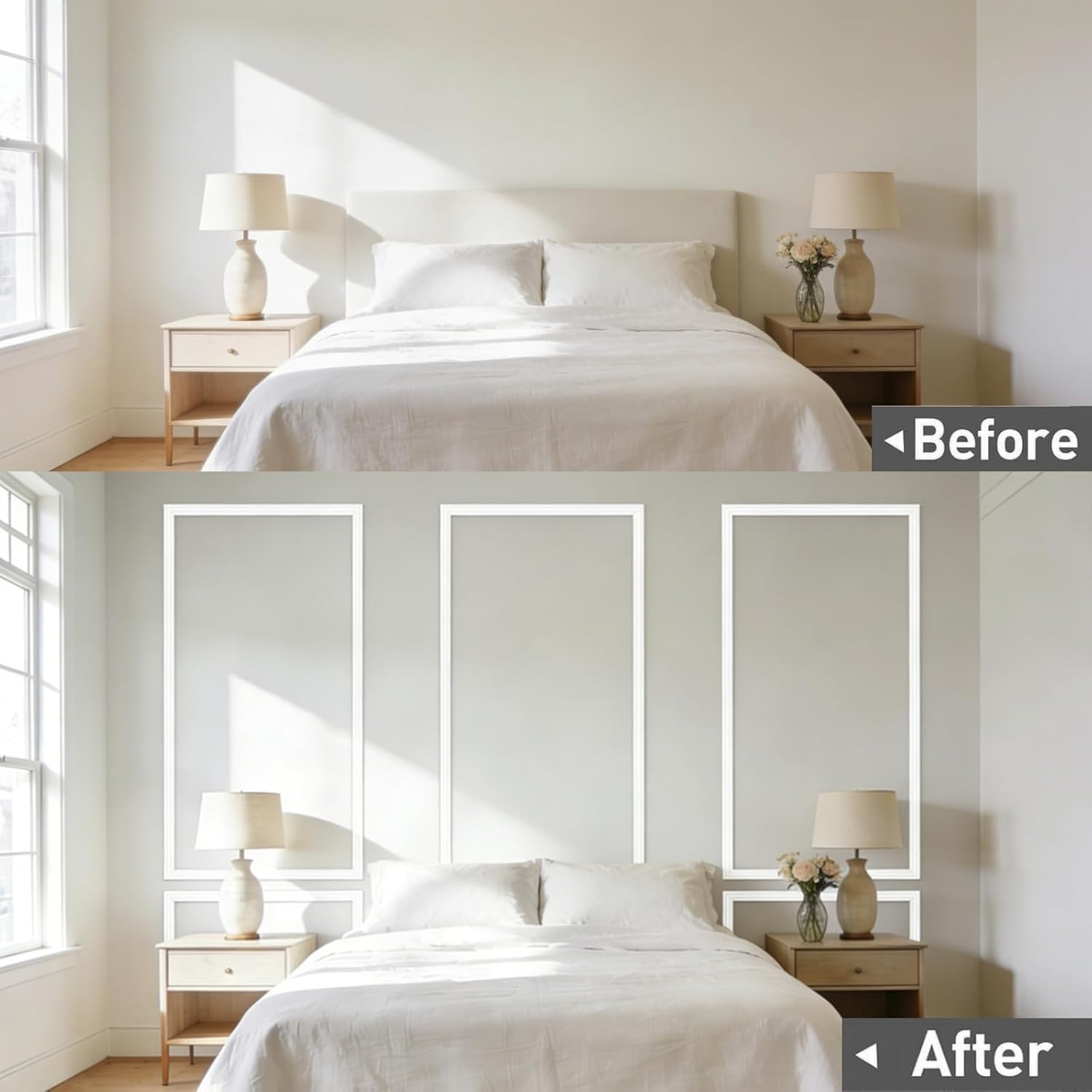 30-Piece Pre-Cut Wall Molding Set for Stylish Home Decor and Wainscoting